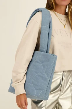 Sac Cabas Matelassé Denim