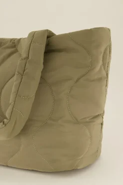 Sac Cabas Matelassé Kaki