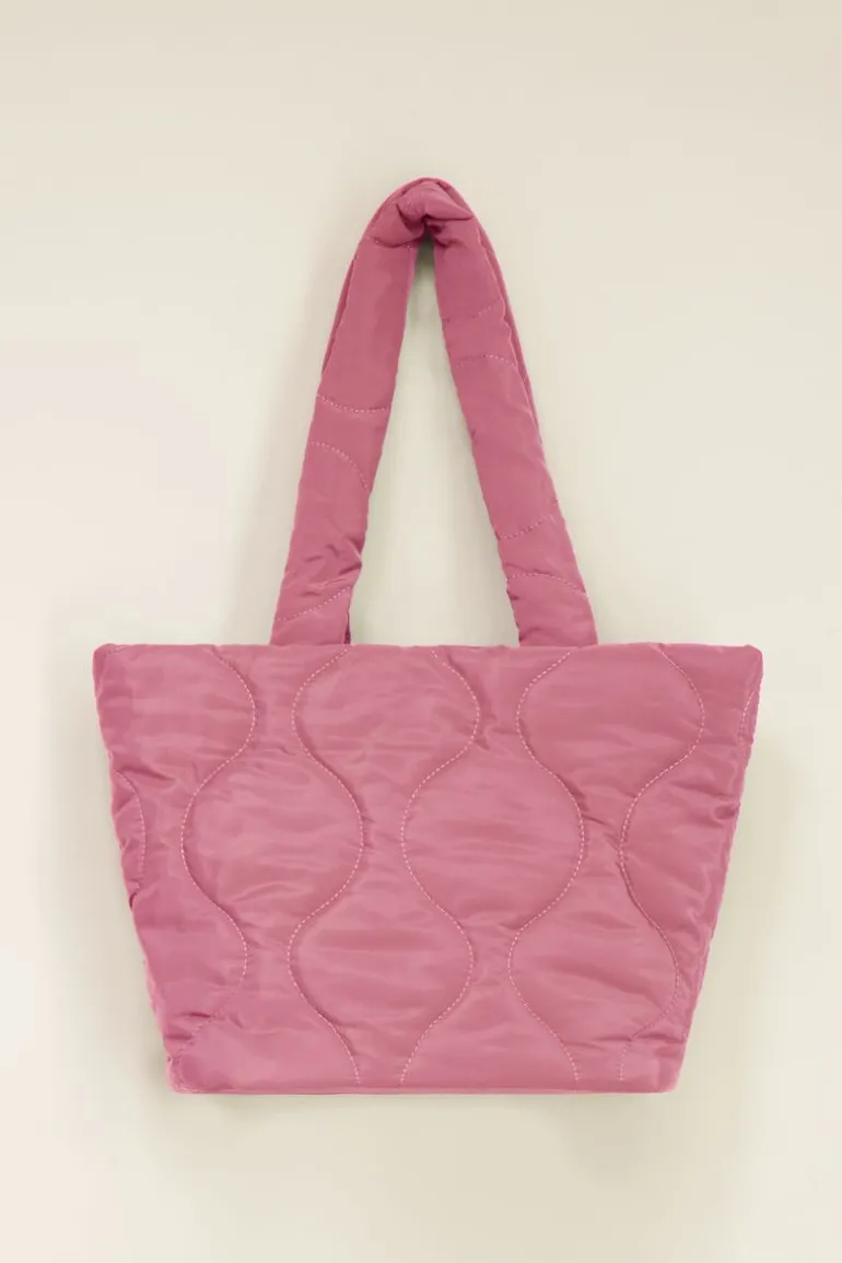 Sac Cabas Matelassé Rose