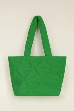 Sac Cabas Matelassé Vert