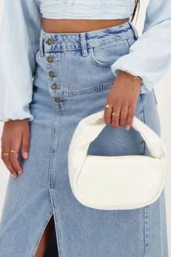 Sac Crème En Simili Cuir