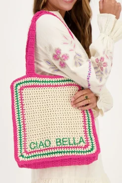 Sac En Crochet Rose Ciao Bella