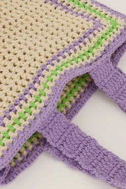 Sac En Crochet Violet Ciao Bella