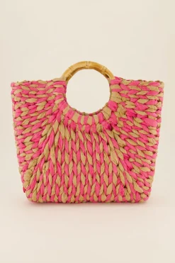 Sac En Osier Rose