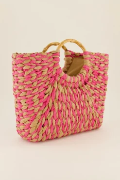Sac En Osier Rose