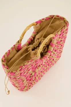 Sac En Osier Rose