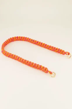 Sangle Bandoulière Orange Et Rose