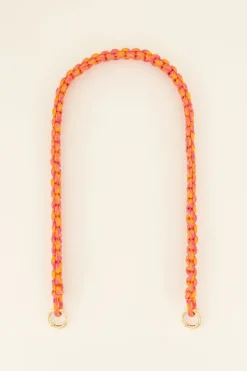 Sangle Bandoulière Orange Et Rose