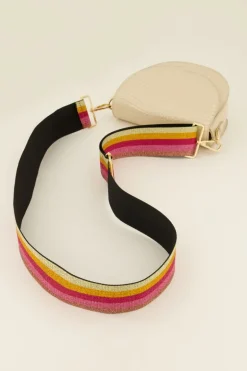 Sangle Multicolore Rayée Avec Lurex