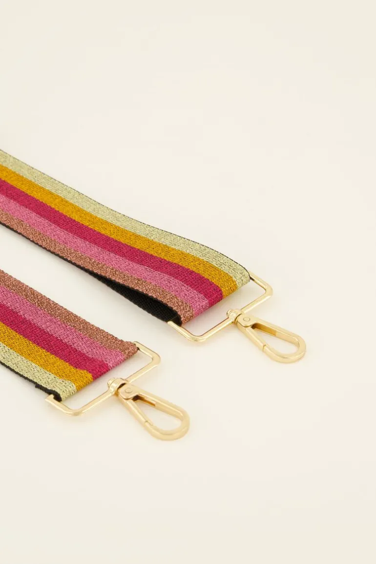 Sangle Multicolore Rayée Avec Lurex