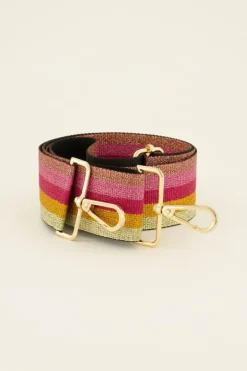 Sangle Multicolore Rayée Avec Lurex