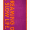 Serviette Violette ''Slow Life''