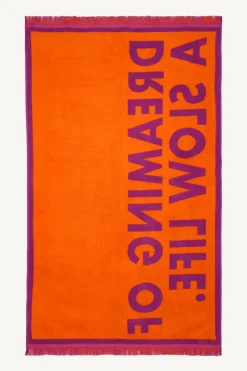 Serviette Violette ''Slow Life''