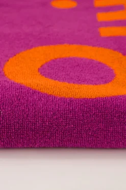 Serviette Violette ''Slow Life''