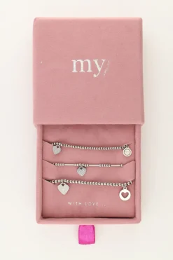 Set De Bracelets Candy Avec Cœurs