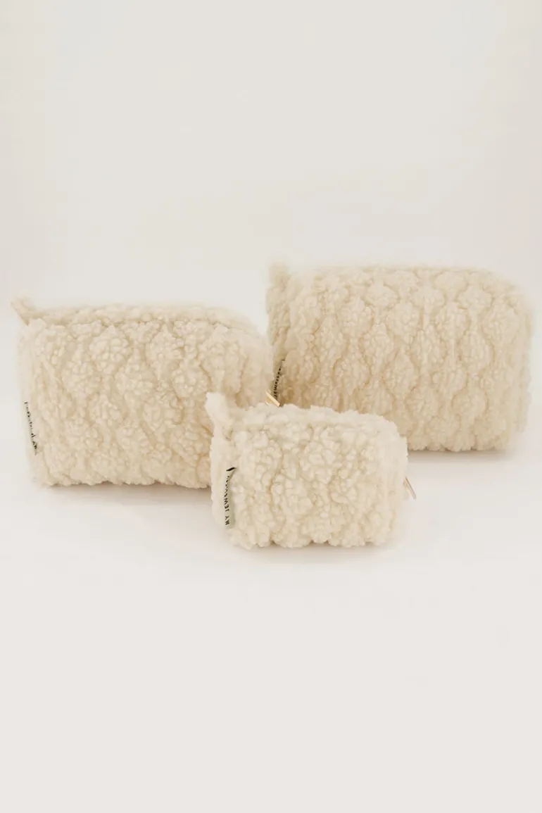 Set De Trousses De Toilette Teddy Beige