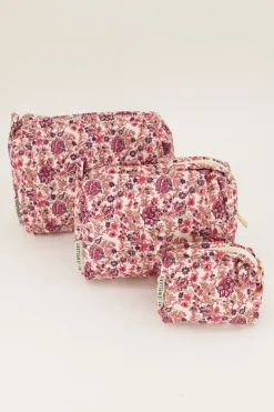 Set De Trousses De Toilette Imprimé Fleuri Multicolore