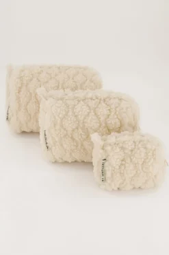 Set De Trousses De Toilette Teddy Beige