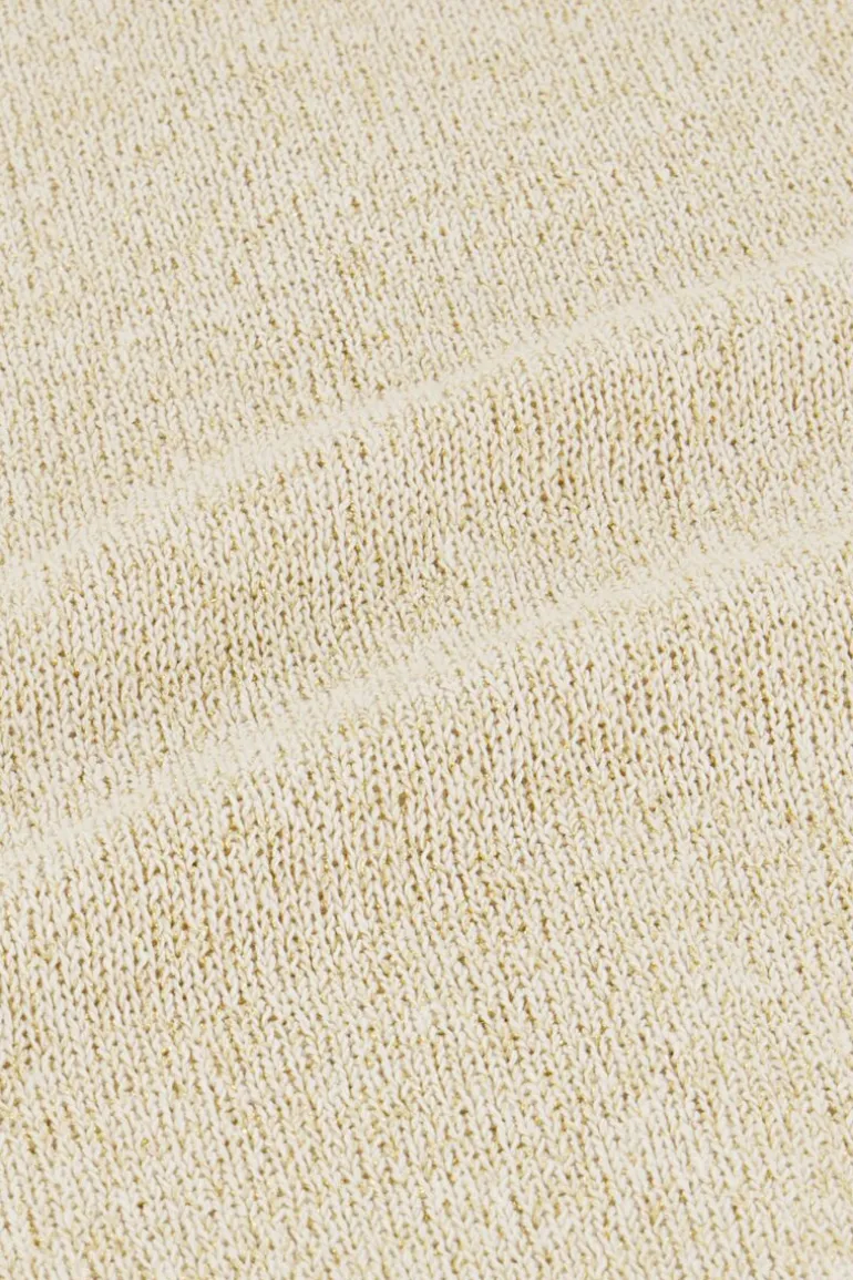 Short Beige Avec élastiques Et Lurex