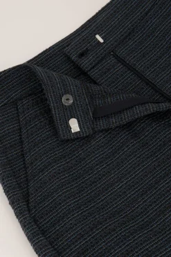 Short Bleu En Tweed Lurex