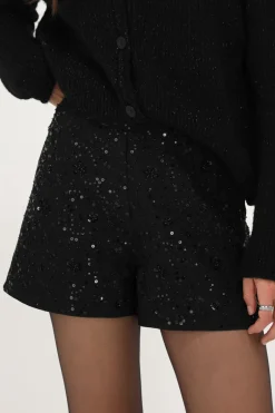 Short Noir Avec Paillettes