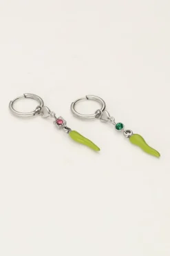 Sunrocks Boucles D'oreilles Avec Coeur Et Poivre