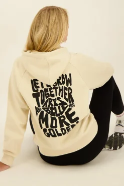 Sweat à Capuche Beige Oversize Très Belle