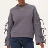 Sweat Gris Foncé Avec Nœuds