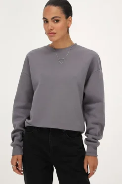 Sweat Gris Foncé "Rue Du Rendez Vous"