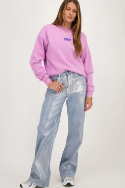 Sweat Paris Violet Fleuri