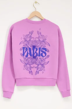 Sweat Paris Violet Fleuri