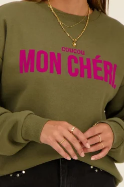 Sweat Vert Mon Chéri
