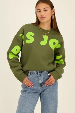 Sweat Vert Très Jolie