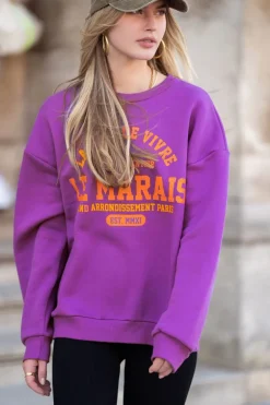 Sweat Violet "La Joie De Vivre"