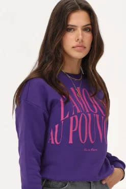 Sweat Violet "L'amour Au Pouvoir"