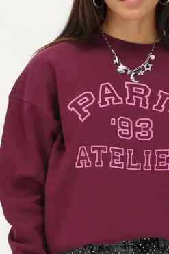 Sweat Violet "Paris 93 Atelier"