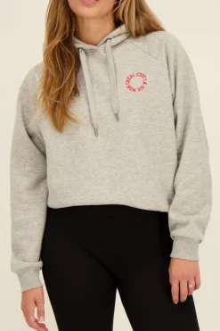 Sweat-shirt à Capuche Gris Le Grand Amour