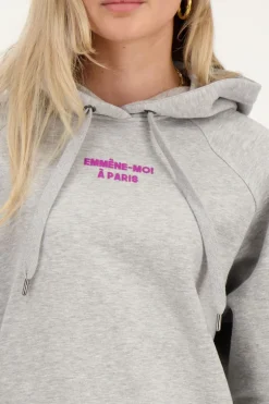 Sweat-shirt à Capuche Gris Emmène-moi à Paris