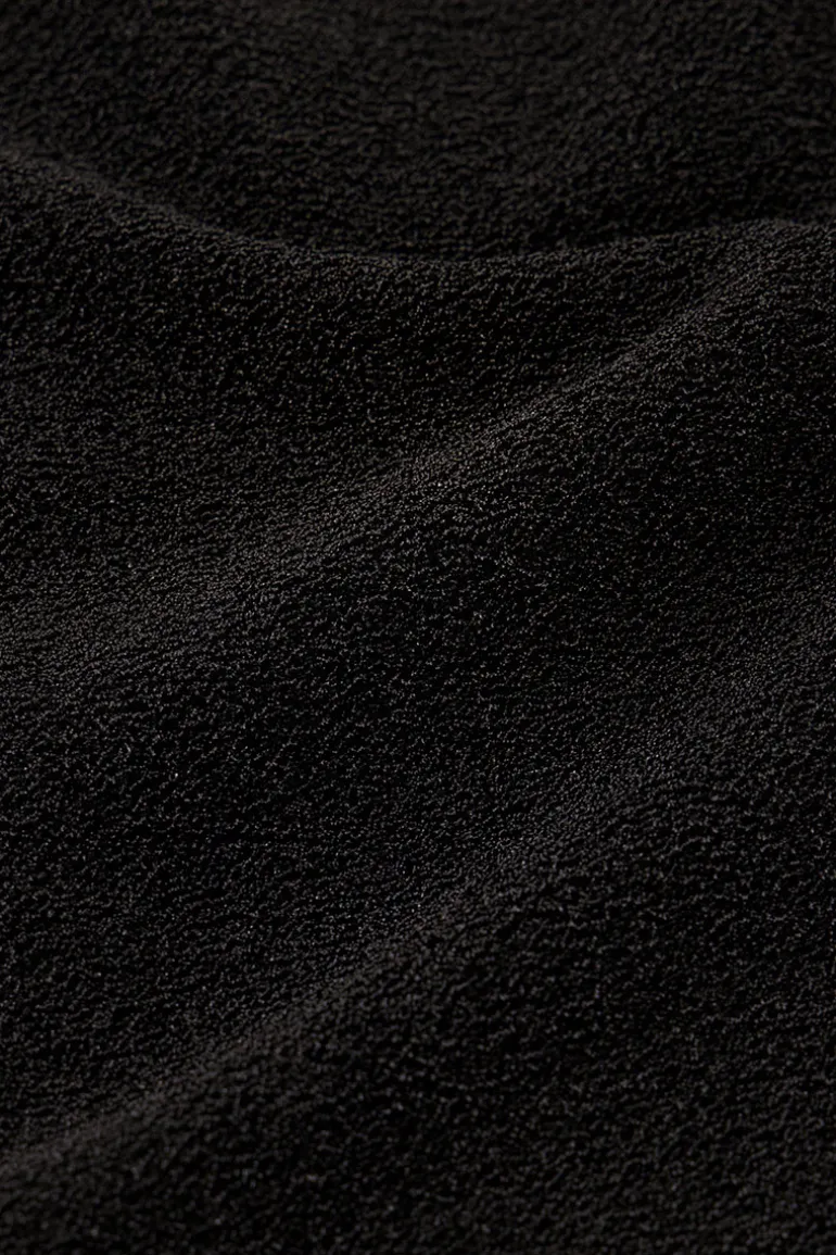 Top à Une Manche En Lurex Noir