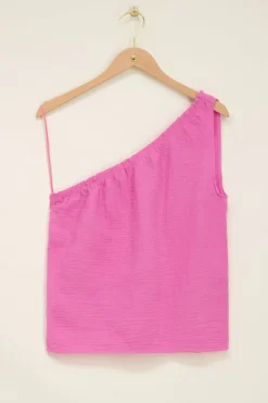 Top Asymétrique Rose