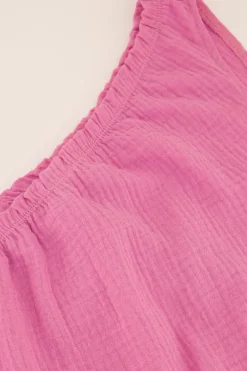 Top Asymétrique Rose