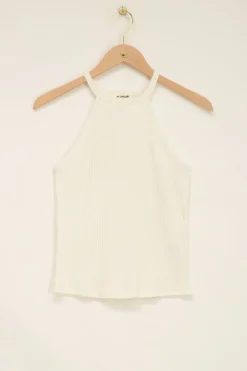 Top Blanc à Emmanchures Américaines