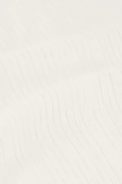 Top Blanc à Plusieurs Couches En Matière Lurex