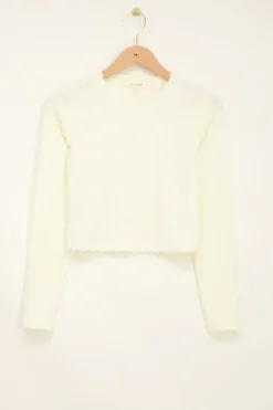 Top Blanc à Rayures