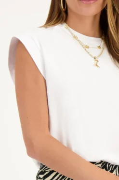 Top Blanc Sans Manches