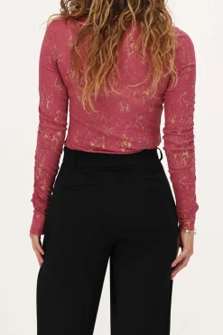 Top Rose Métallisé