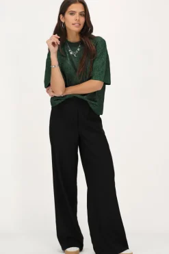 T-shirt Vert Oversize Avec Lurex