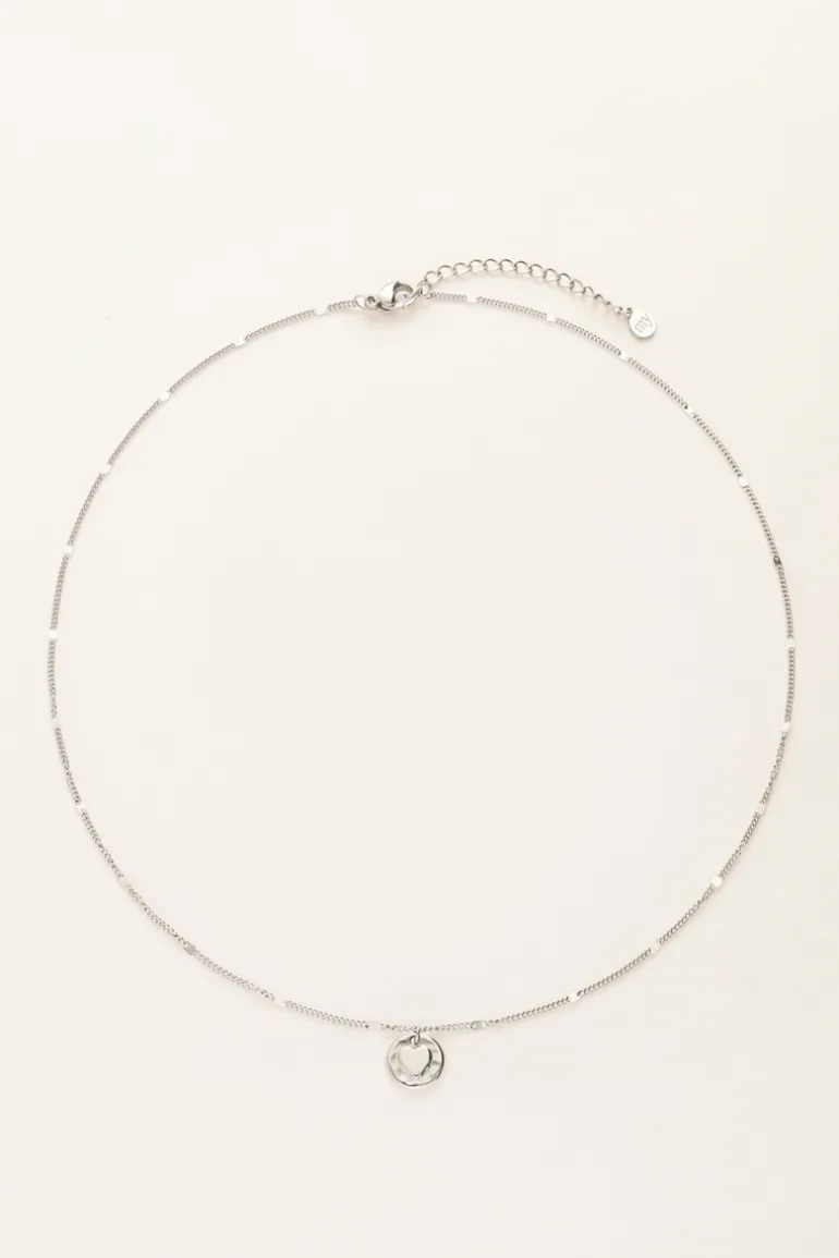 Unconditional Love Necklace "cœur Martelé"