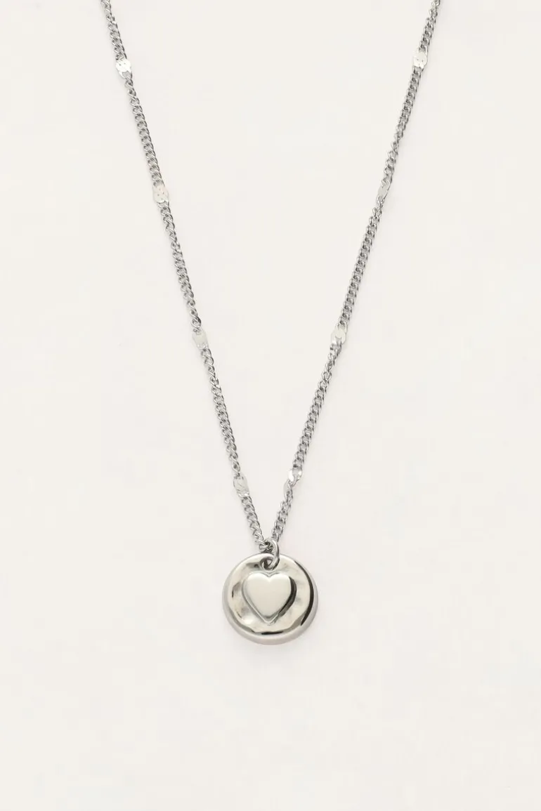 Unconditional Love Necklace "cœur Martelé"