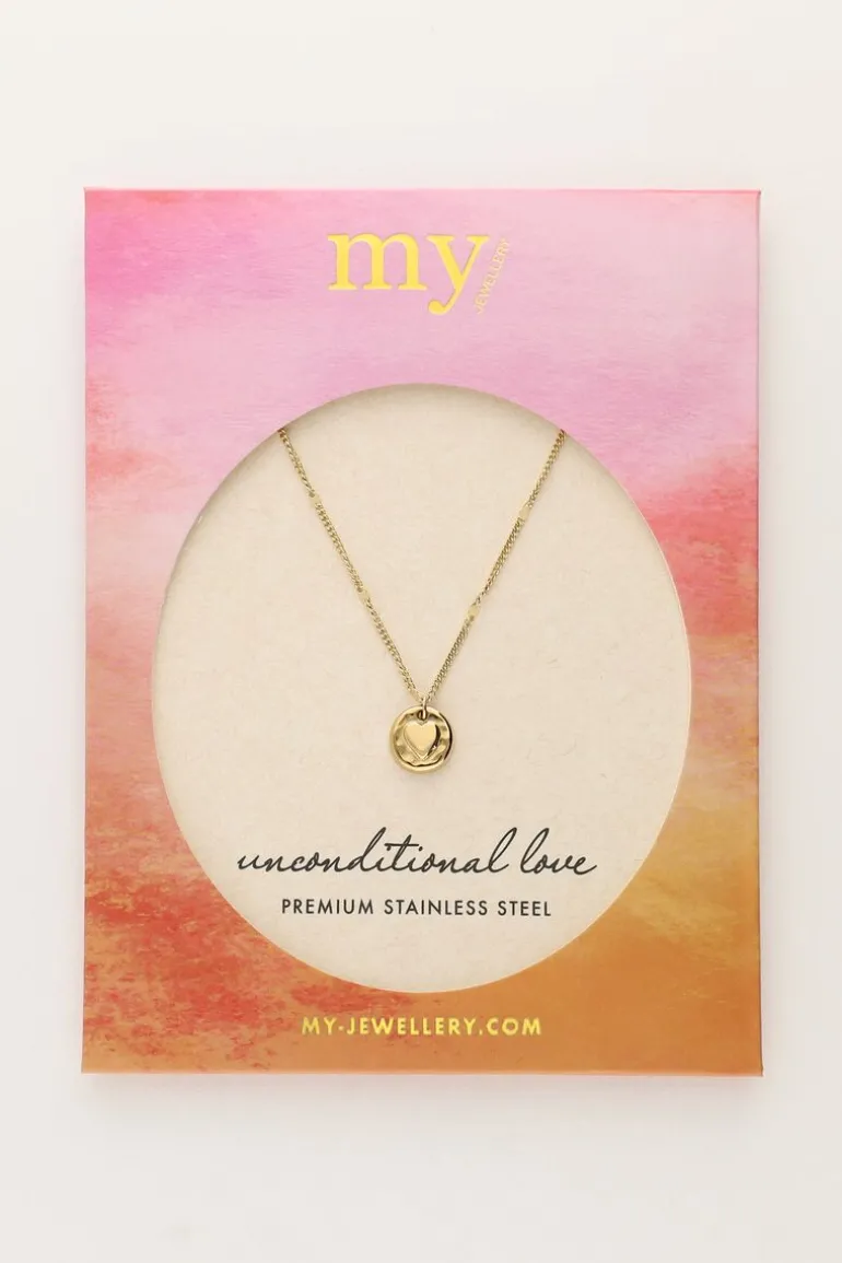 Unconditional Love Necklace "cœur Martelé"